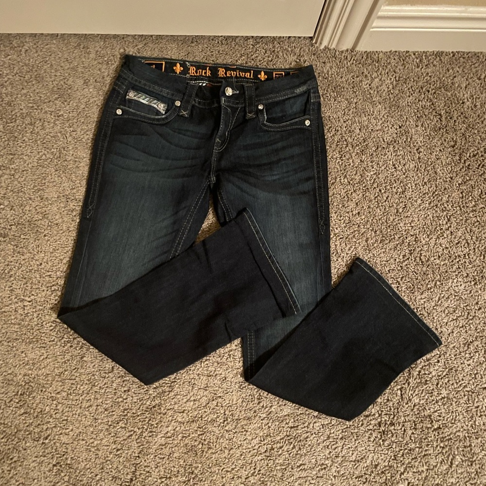 Rock Revival Klarry Boot cut dark wash jeans
